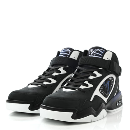Louis Vuitton Suede Calfskin Mens LV Trainer 2 Sneaker 11 Black 3 of 12