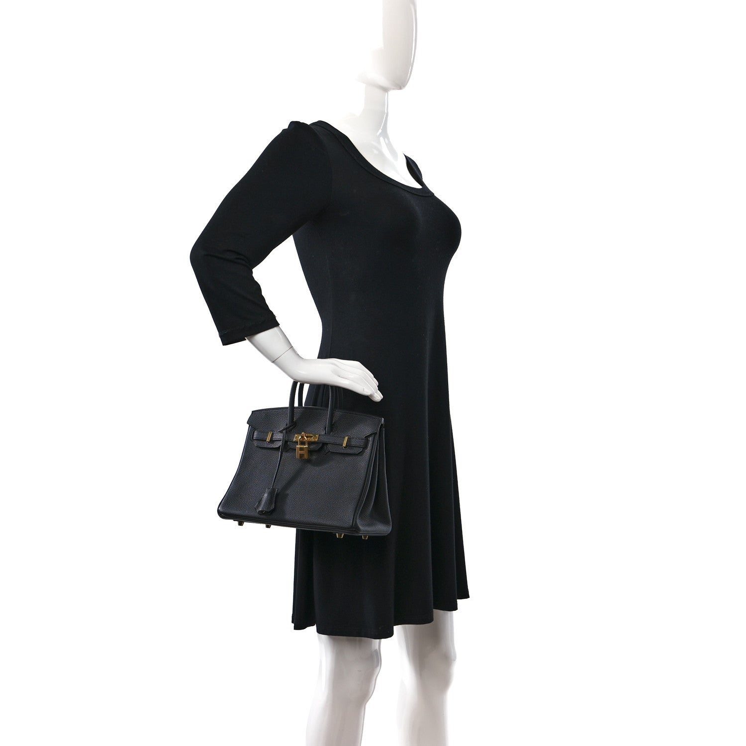 Hermes Togo Birkin 25 Black 2 of 16