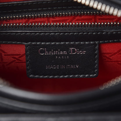 Christian Dior Lambskin Cannage Medium Lady Dior Black 6 of 10