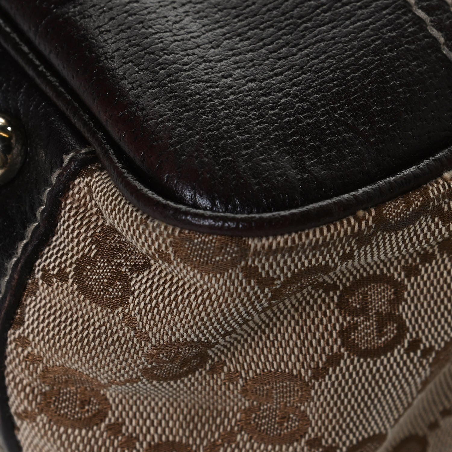 Gucci Monogram Medium Princy Tote Dark Brown 11 of 15