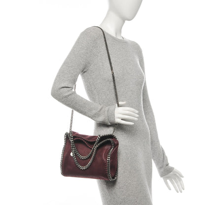 Stella McCartney Shaggy Deer Mini Falabella Fold Over Tote Plum 2 of 6