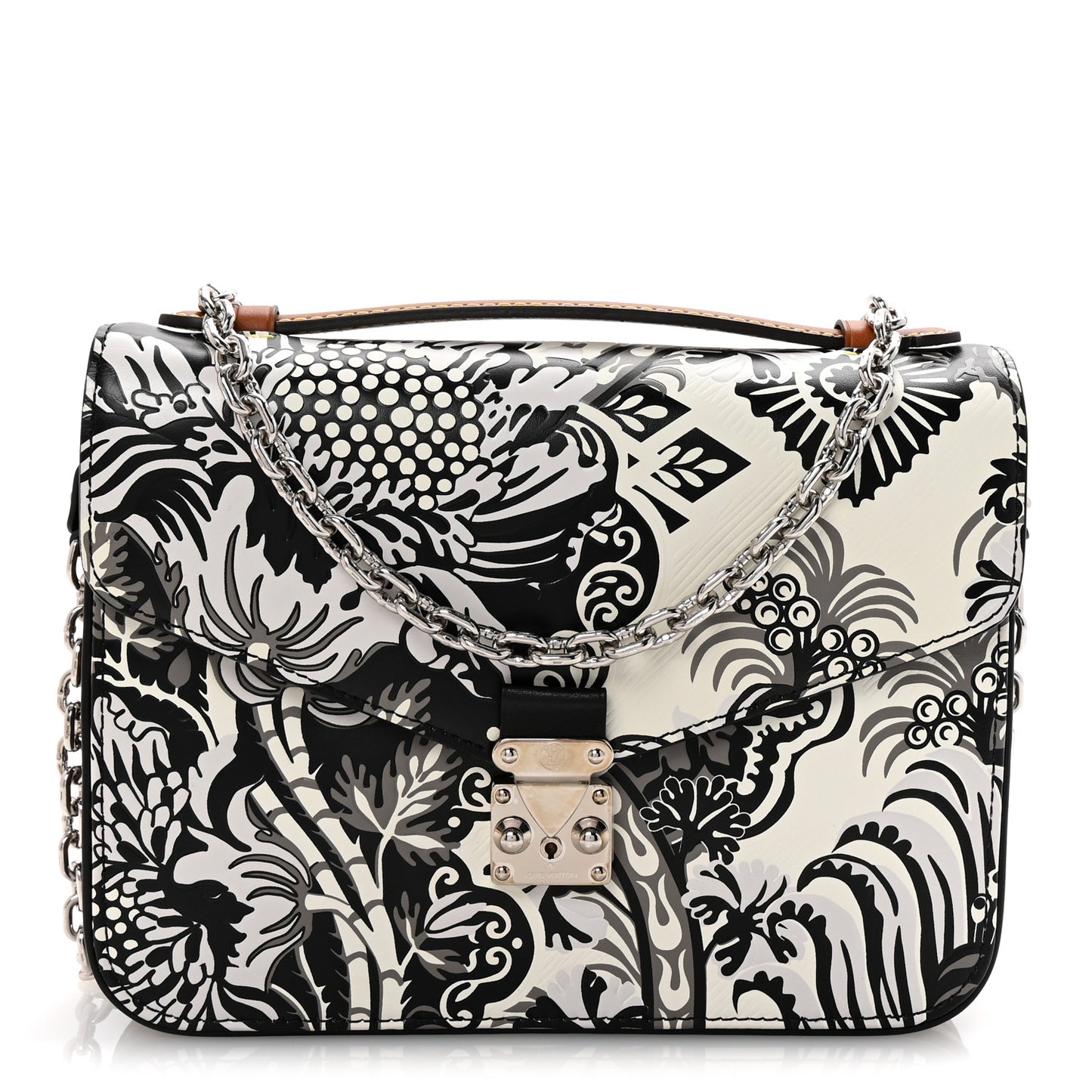 Epi Monogram Floral Pochette Metis Black White