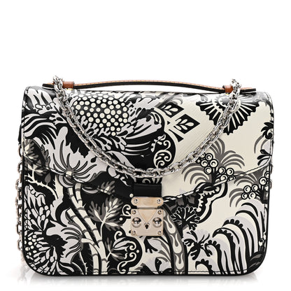 Louis Vuitton Epi Monogram Floral Pochette Metis Black White 1 of 9
