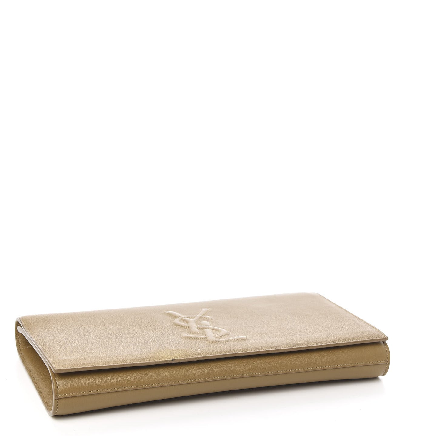 Calfskin Monogram Large Belle De Jour Clutch Beige