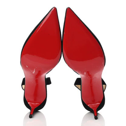 Christian Louboutin Veau Velour Actina 85 Pumps 37 Black 5 of 11