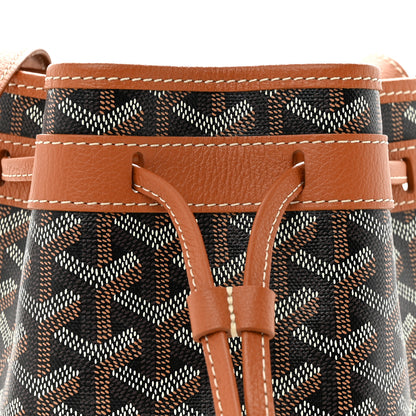 Goyard Goyardine Petit Flot Bucket Bag PM Black Gold 7 of 10