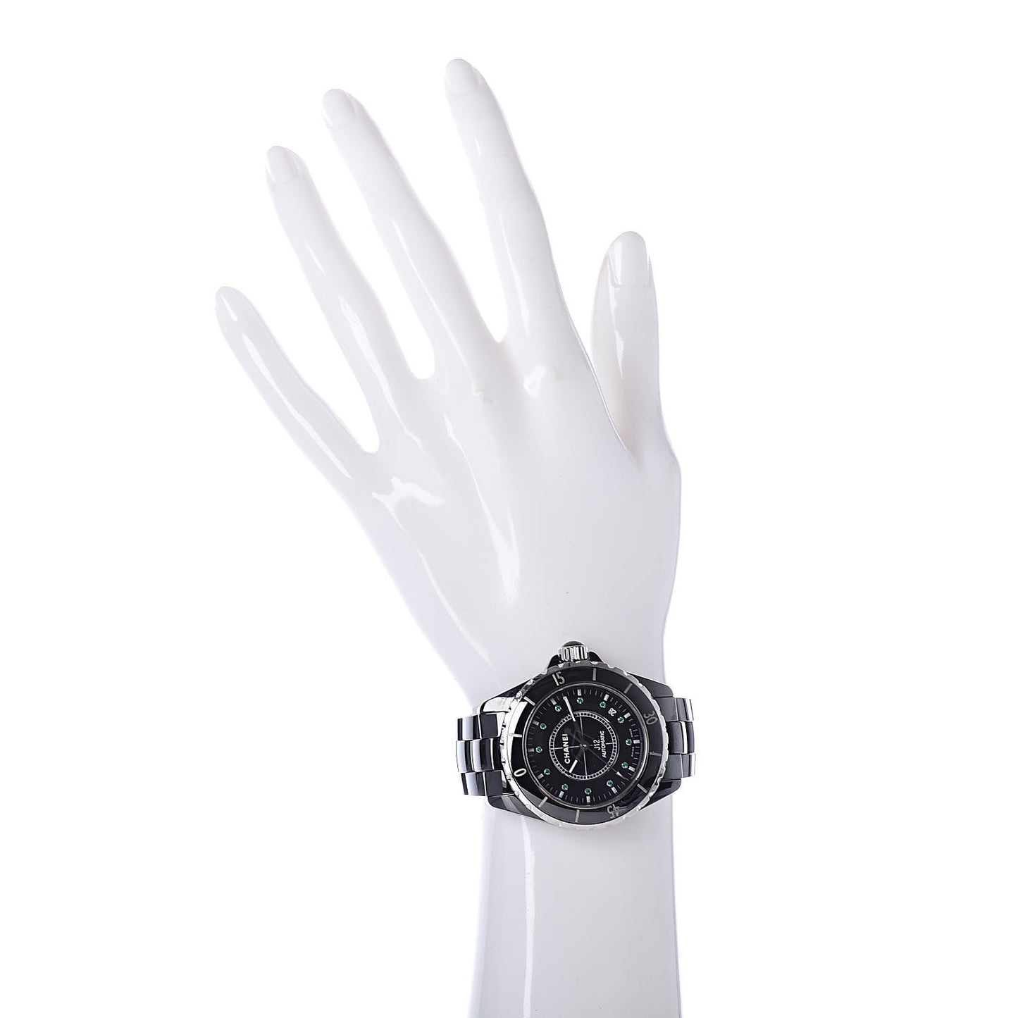 Stainless Steel Ceramic Emerald 38mm J12 Automatic Watch Black
