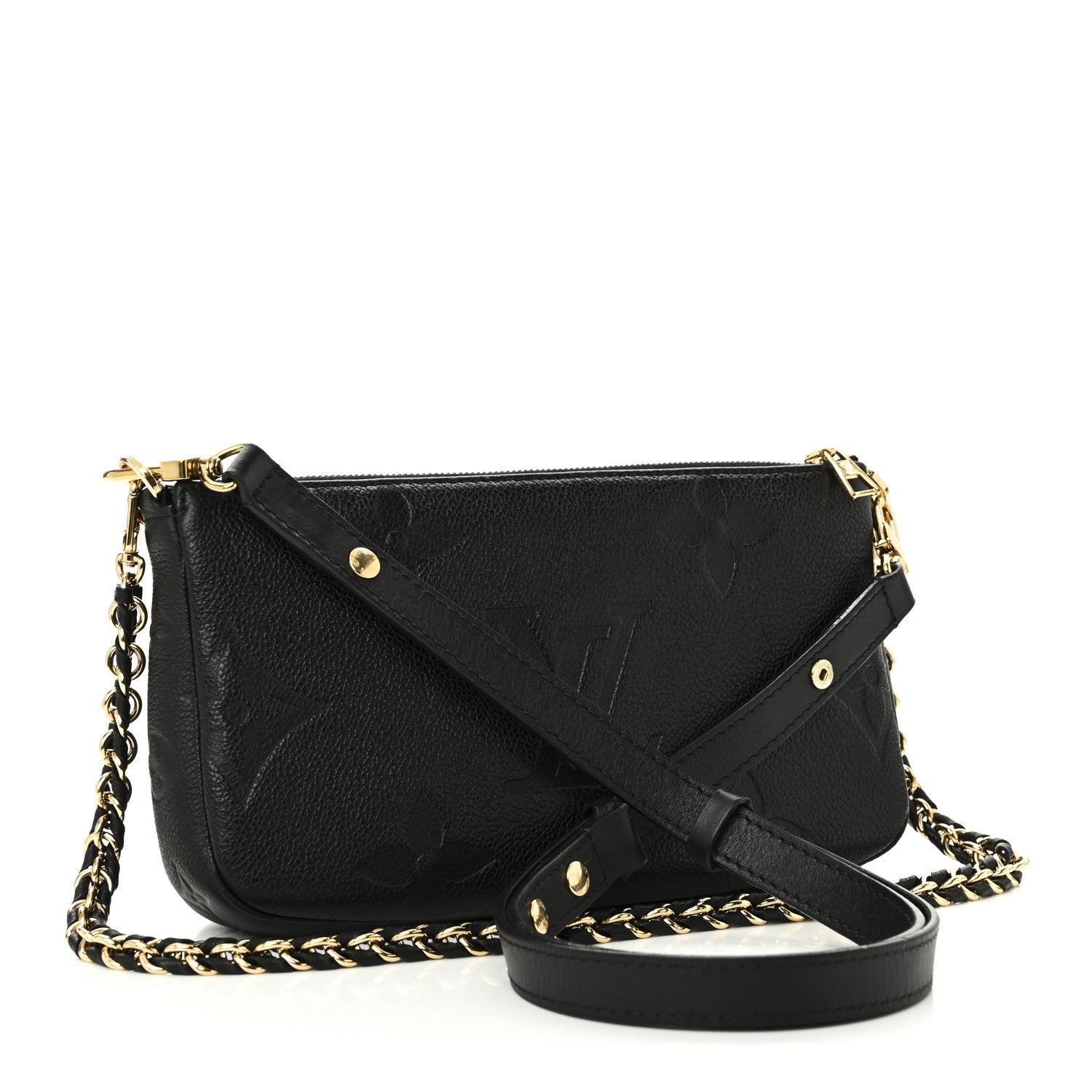 Louis Vuitton Empreinte Monogram Giant Multi Pochette Accessories Black 3 of 10