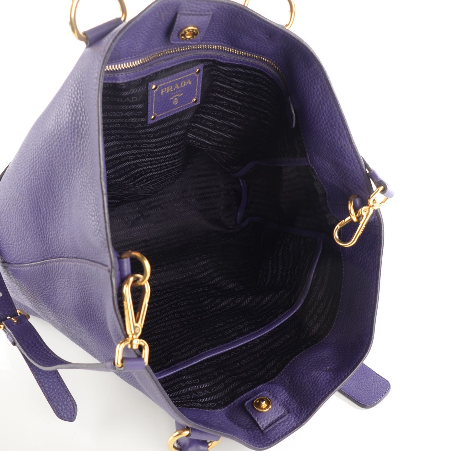 Vitello Daino Tote Viola