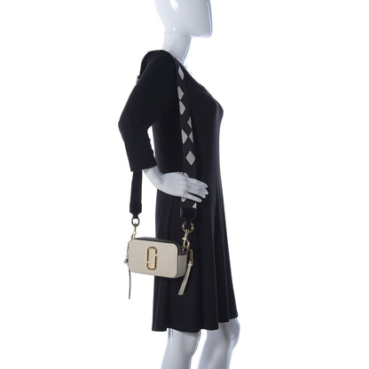 Marc Jacobs Saffiano Small Snapshot Camera Bag Cloud White Multicolor 2 of 16