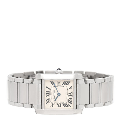 Cartier Stainless Steel 25mm Tank Francaise Quartz Watch 2 of 5