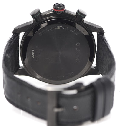 Gucci PVD Stainless Steel Nylon 45mm G-Timeless Chronograph Quartz Watch Black 5 of 6