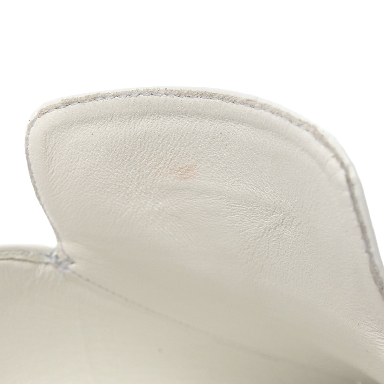 Prada Spazzolato Triangle Logo Pointed Toe 55mm Mules 38.5 White 12 of 17