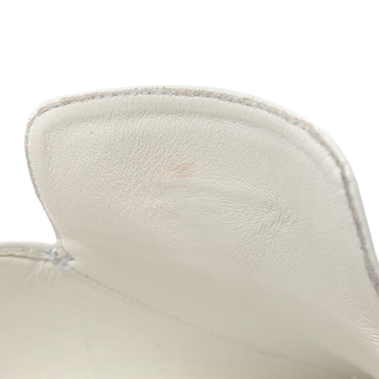 Prada Spazzolato Triangle Logo Pointed Toe 55mm Mules 38.5 White 12 of 17