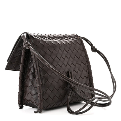 Bottega Veneta Nappa Intrecciato Small Knot Flap Crossbody Fondente 3 of 12