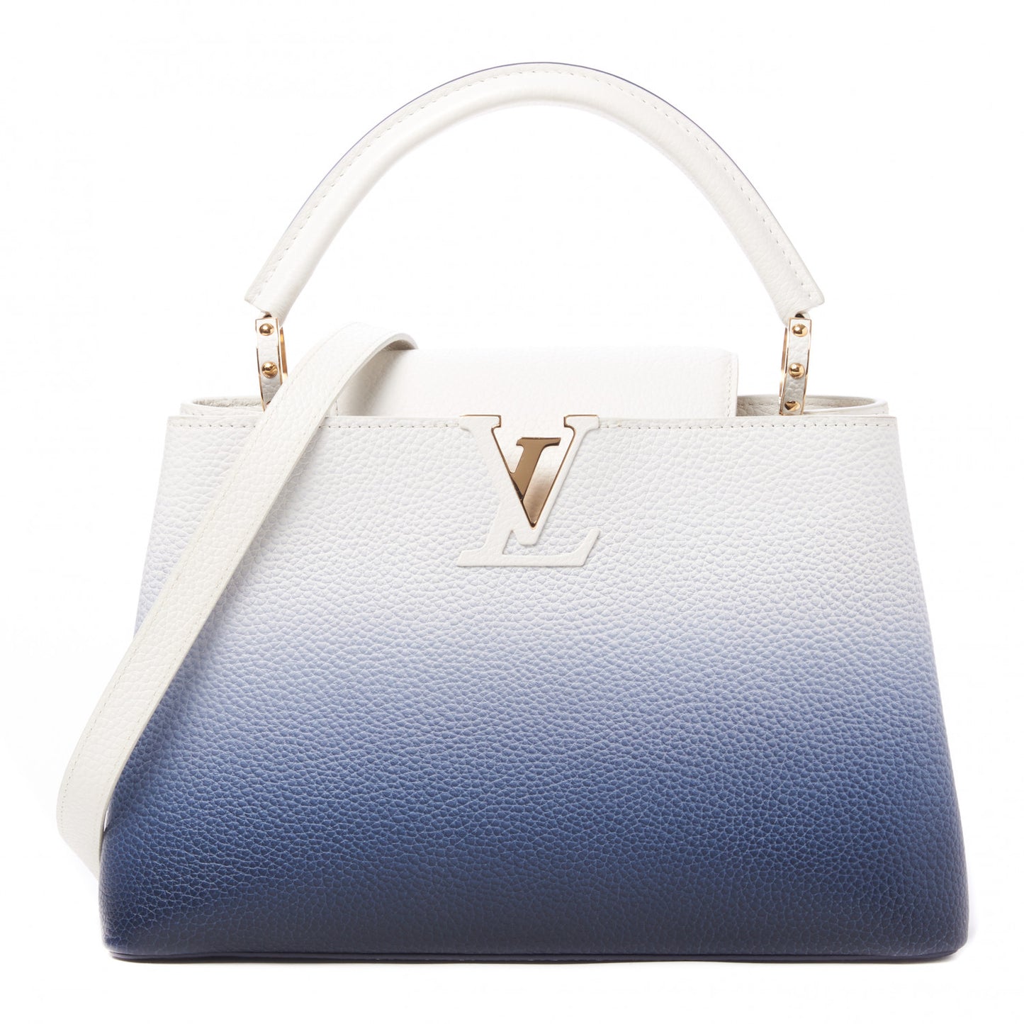 Taurillon Capucines PM Blue Marine