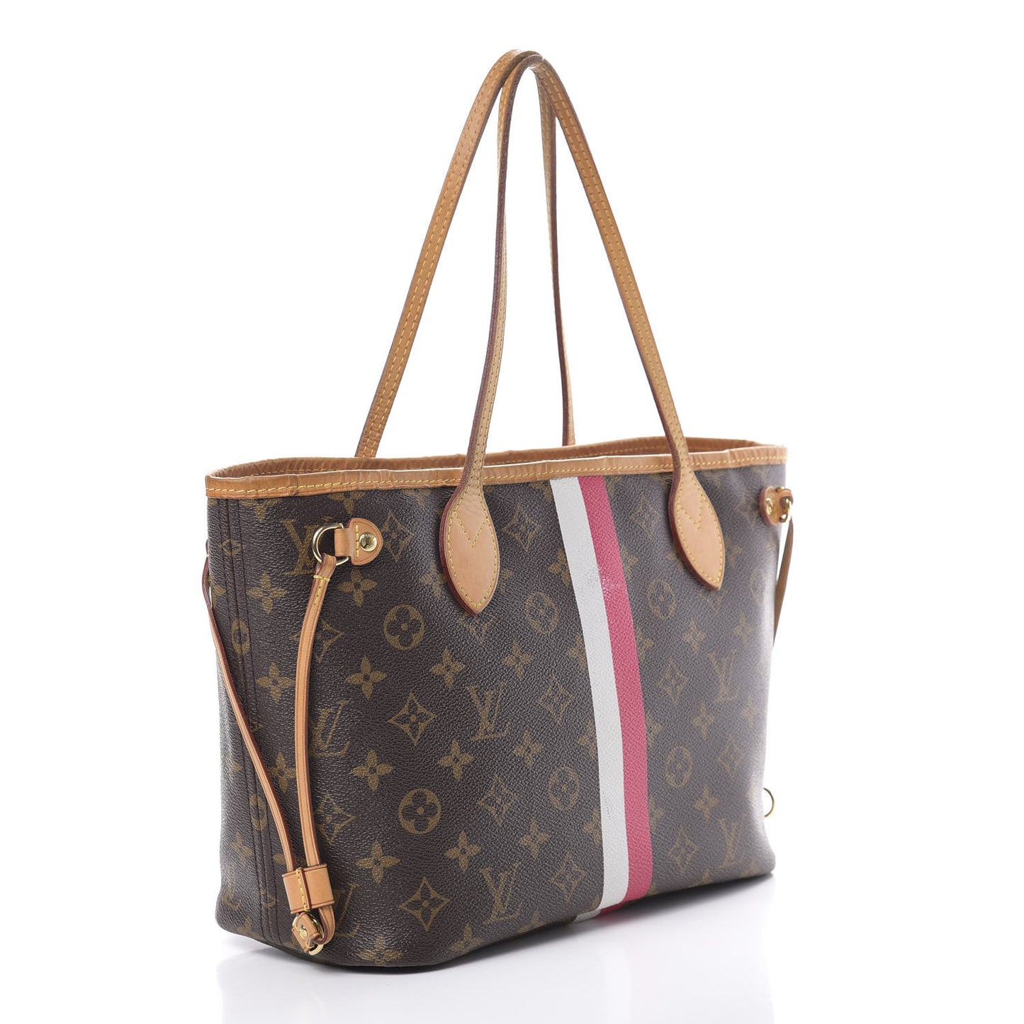 Monogram My LV Heritage Neverfull PM White Fuchsia