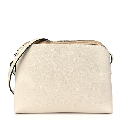 The Row Grained Calfskin Multi-Pouch Crossbody Bag Ivory 1 of 8