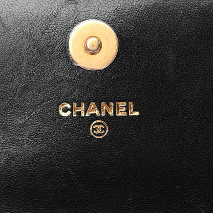 Chanel Lambskin Quilted Chanel 19 Phone Holder With Chain Black 6 of 11