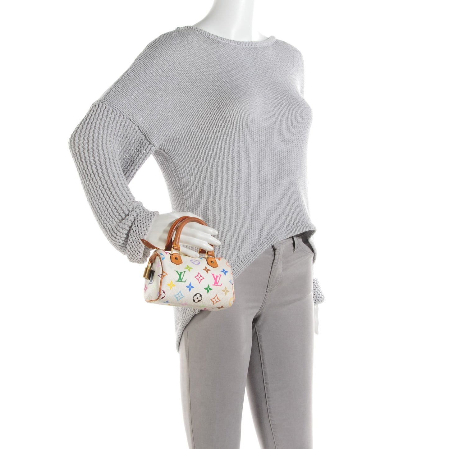 Monogram Multicolor Mini Sac HL Speedy White