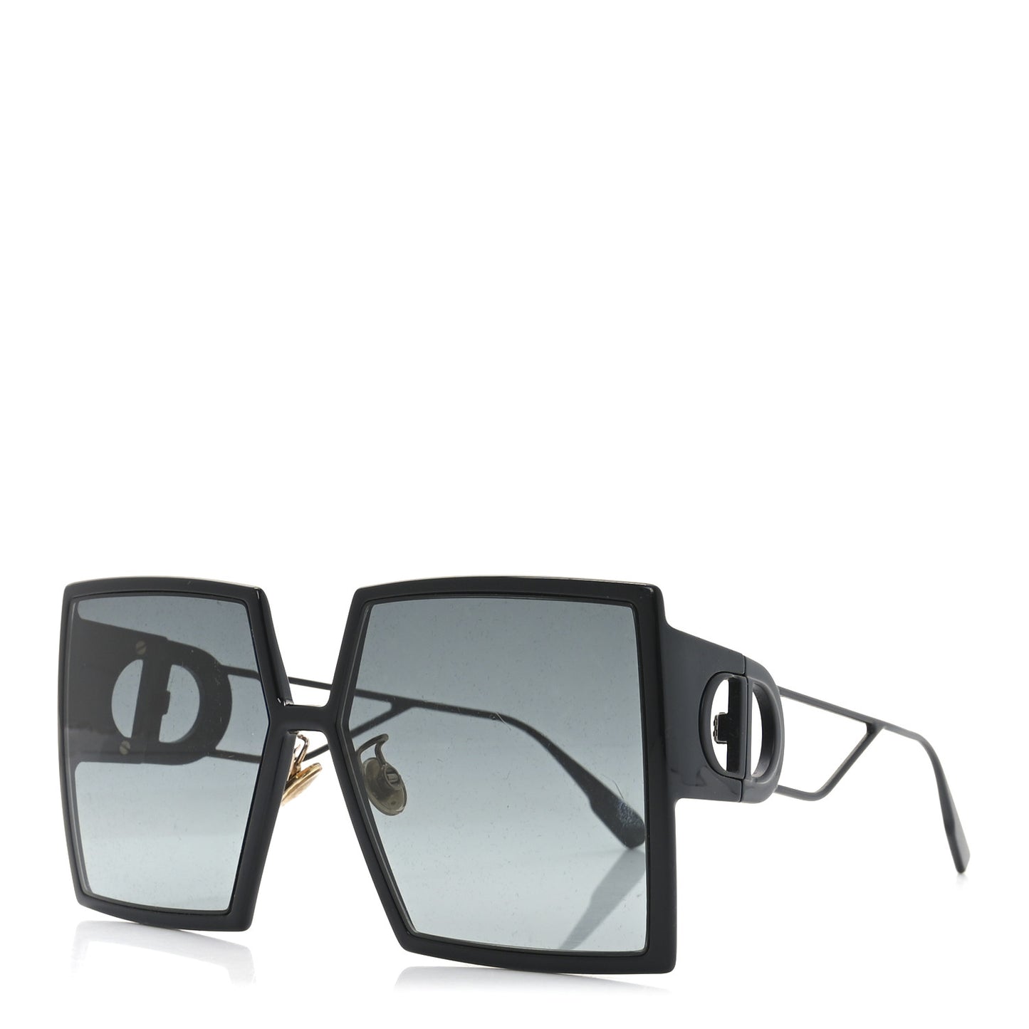 Acetate Square 30 Montaigne Sunglasses Black