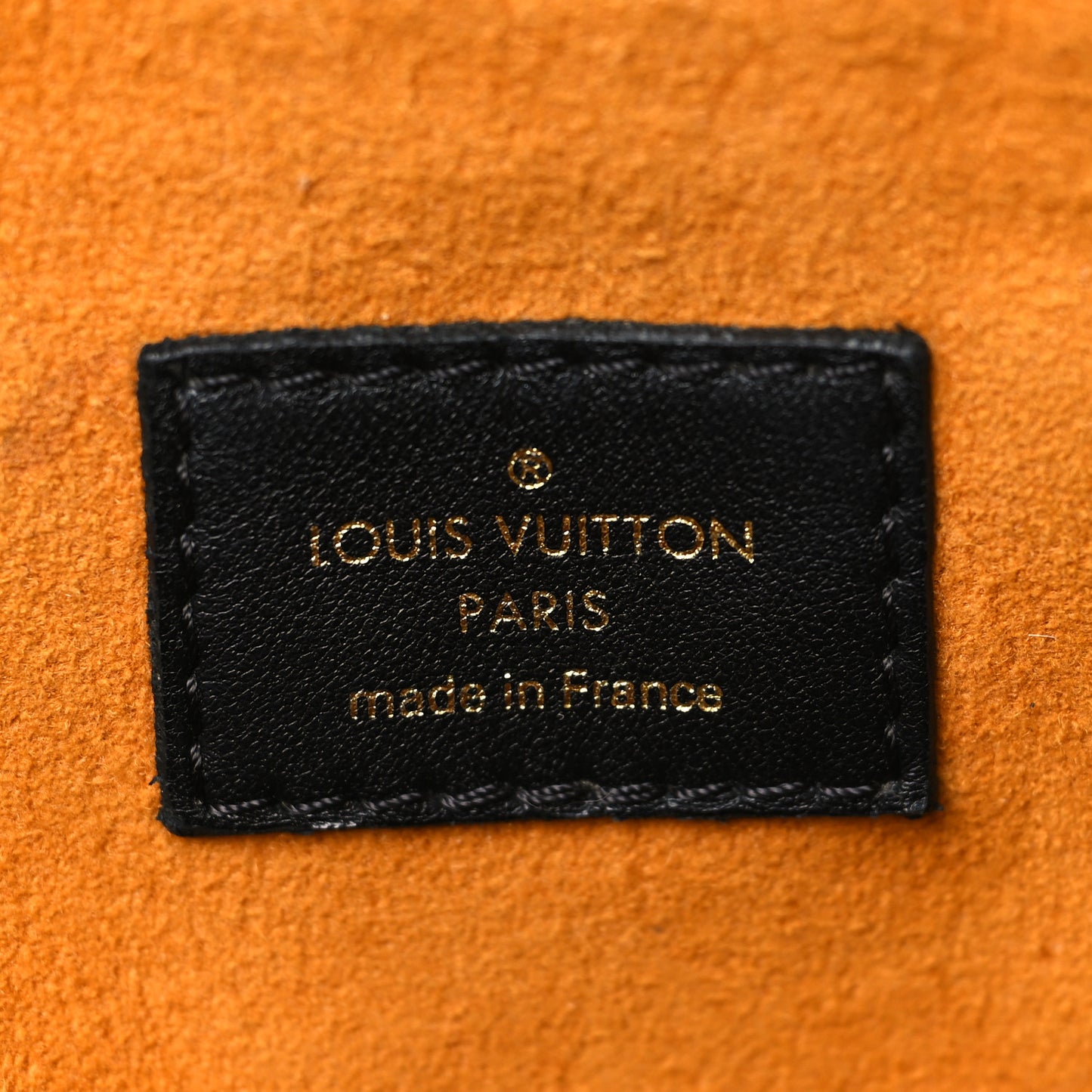 Lambskin Embossed Monogram Coussin MM Black