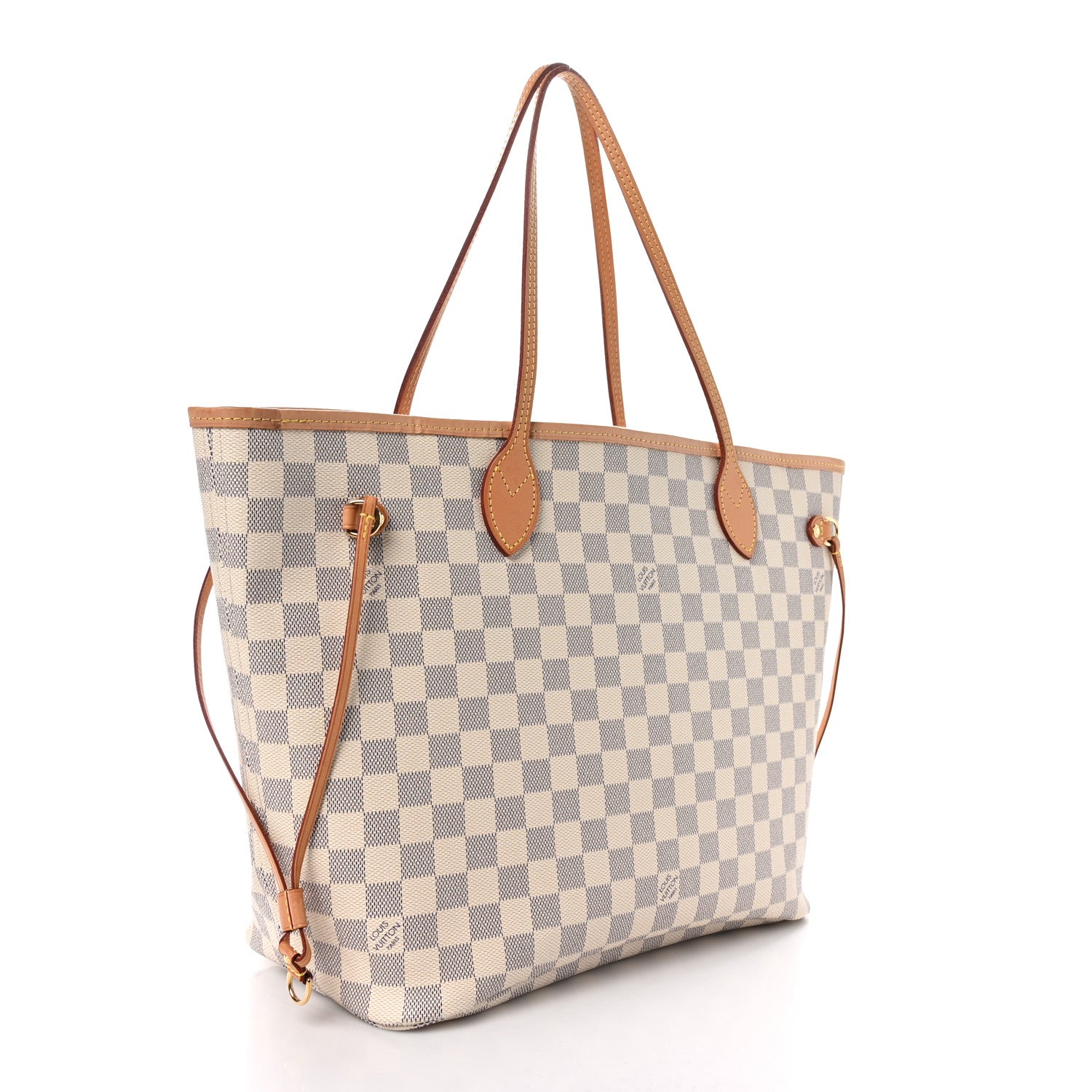 Louis Vuitton Damier Azur Neo Neverfull MM Rose Ballerine 4 of 12