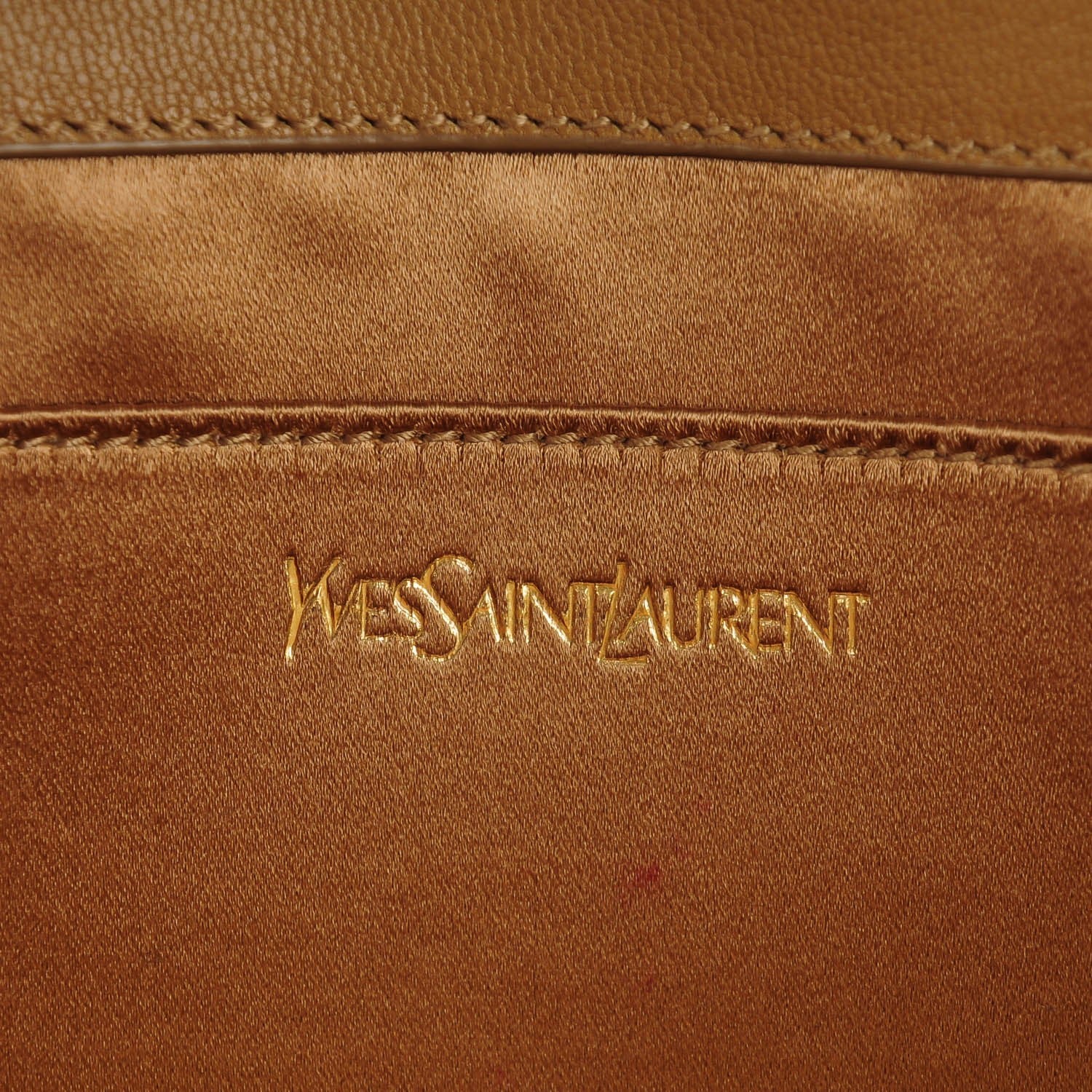 Saint Laurent Calfskin Large Belle De Jour Clutch Taupe 6 of 7