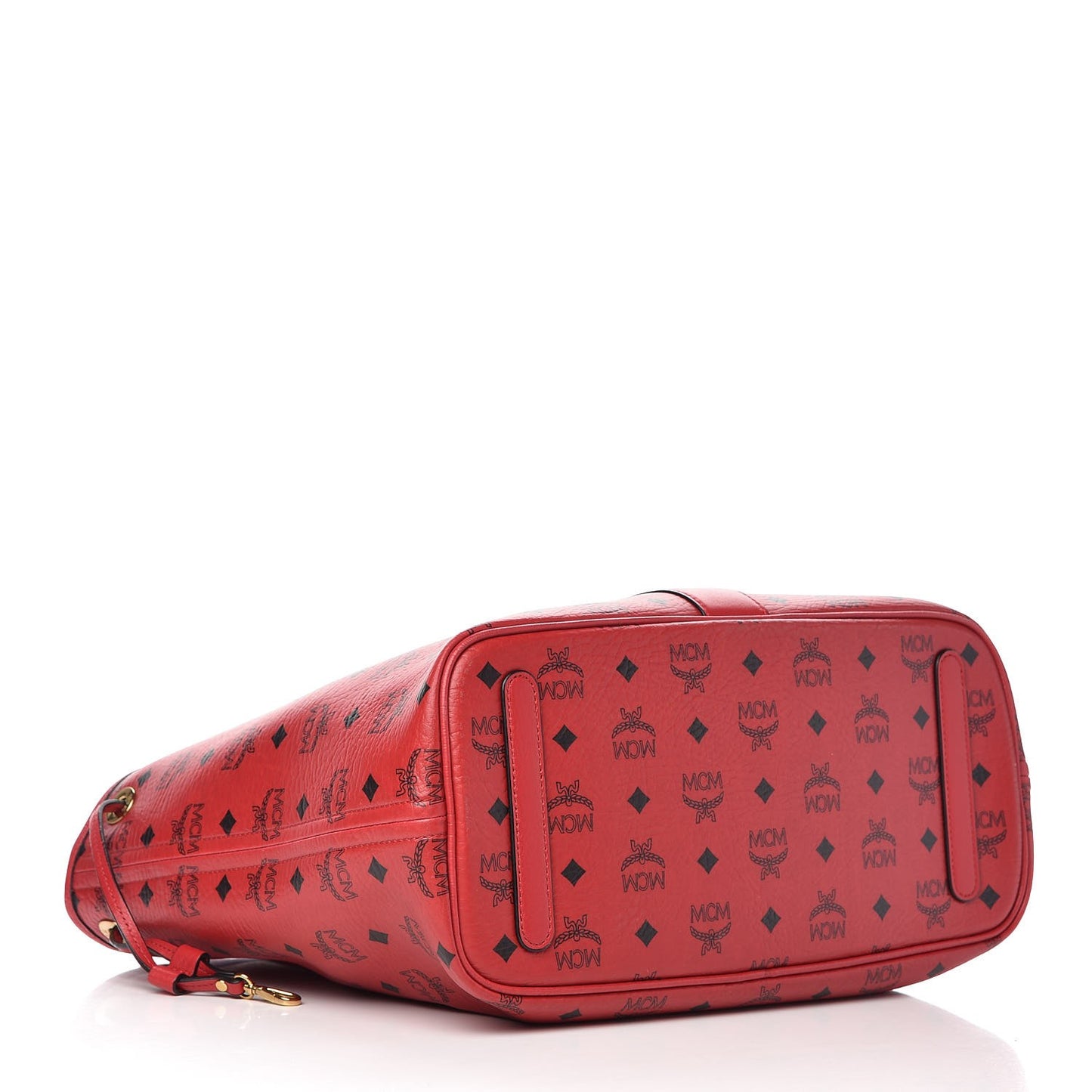 Visetos Medium Liz Reversible Shopper Tote Ruby Red