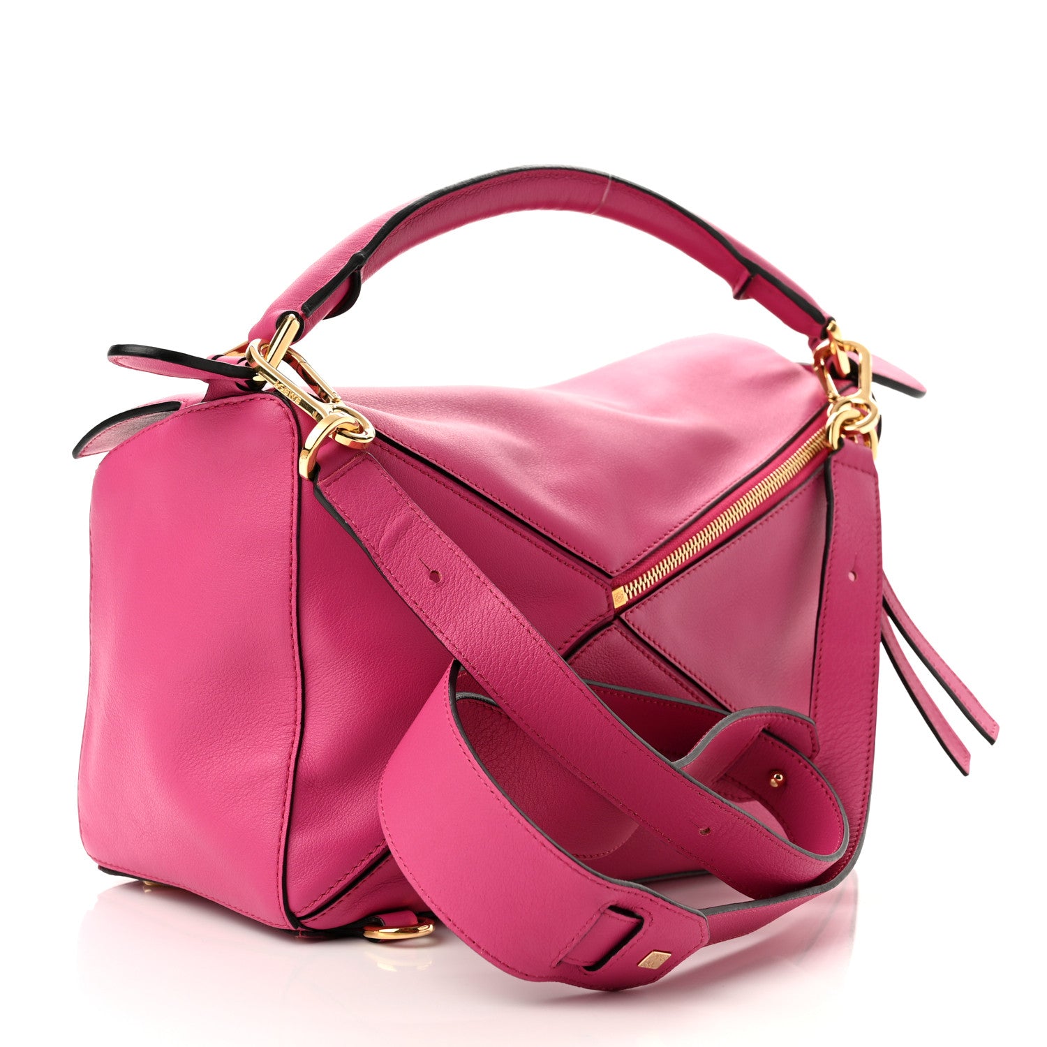Loewe Calfskin Medium Puzzle Bag Fuchsia 3 of 10