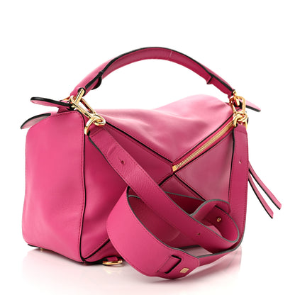 Loewe Calfskin Medium Puzzle Bag Fuchsia 3 of 10
