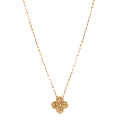 Van Cleef & Arpels 18K Yellow Gold Vintage Alhambra Pendant Necklace 1 of 6