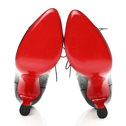 Christian Louboutin Calfskin Studded Dakita 100 Booties 39 Black 5 of 11