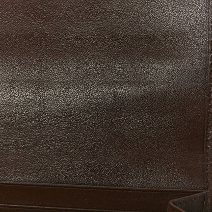 Prada Velluto Ricamo Cahier Wristlet Flap Wallet Cammello 10 of 11