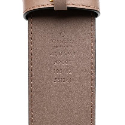 Gucci Calfskin Double G 40mm Belt 105 42 Porcelain Rose 4 of 5