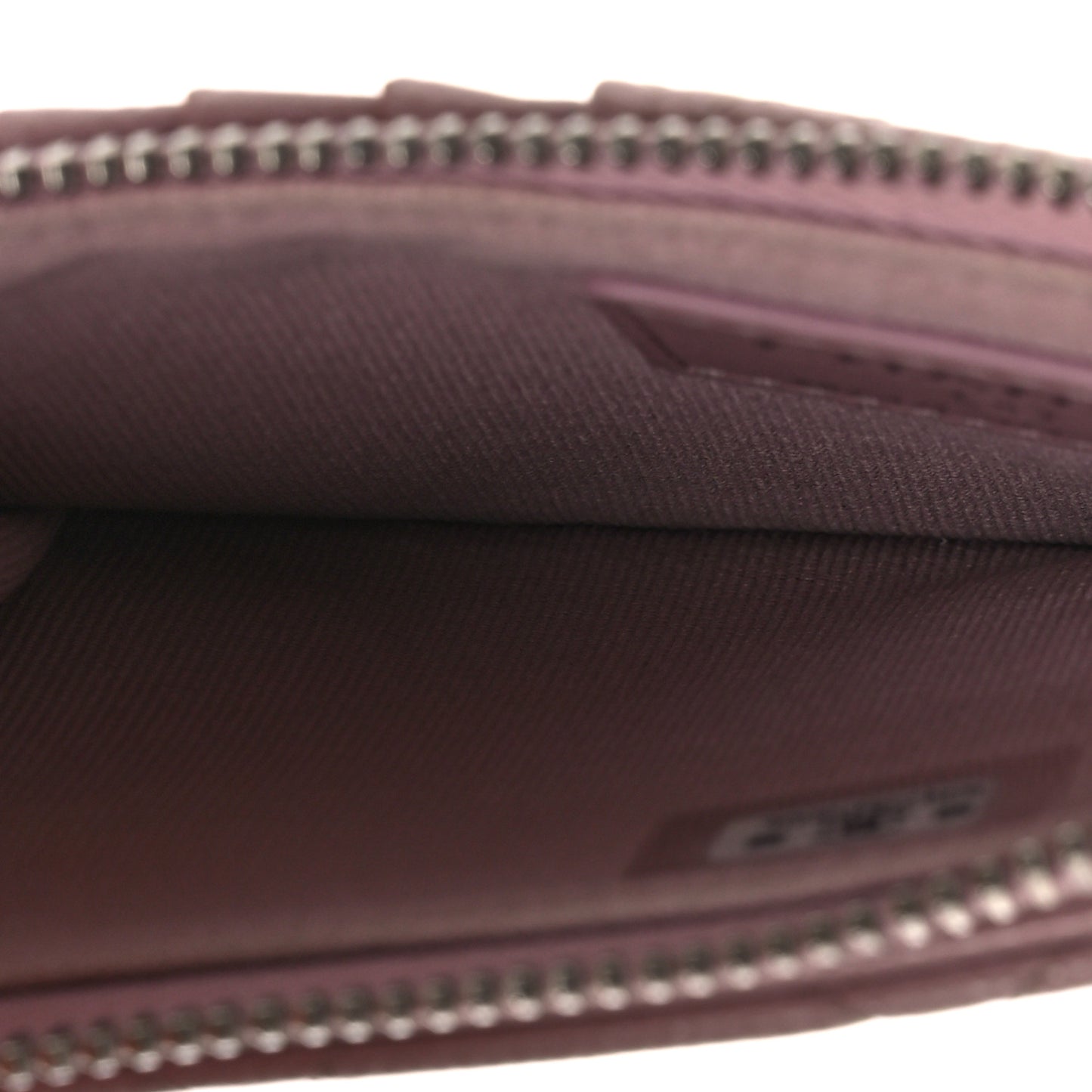 Caviar Quilted Flap Zip Card Holder Light Pink