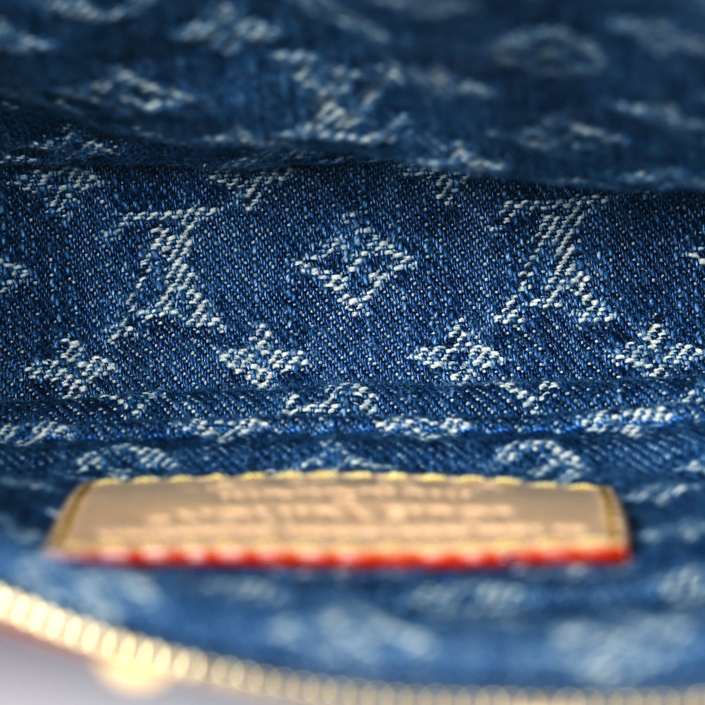 LV X TM Monogram Denim Cerises Pochette Accessories Blue
