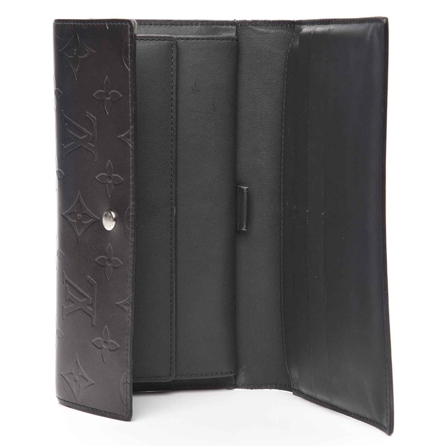 Louis Vuitton Mat Monogram Porte Tresor International Black 5 of 12