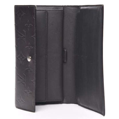 Louis Vuitton Mat Monogram Porte Tresor International Black 5 of 12