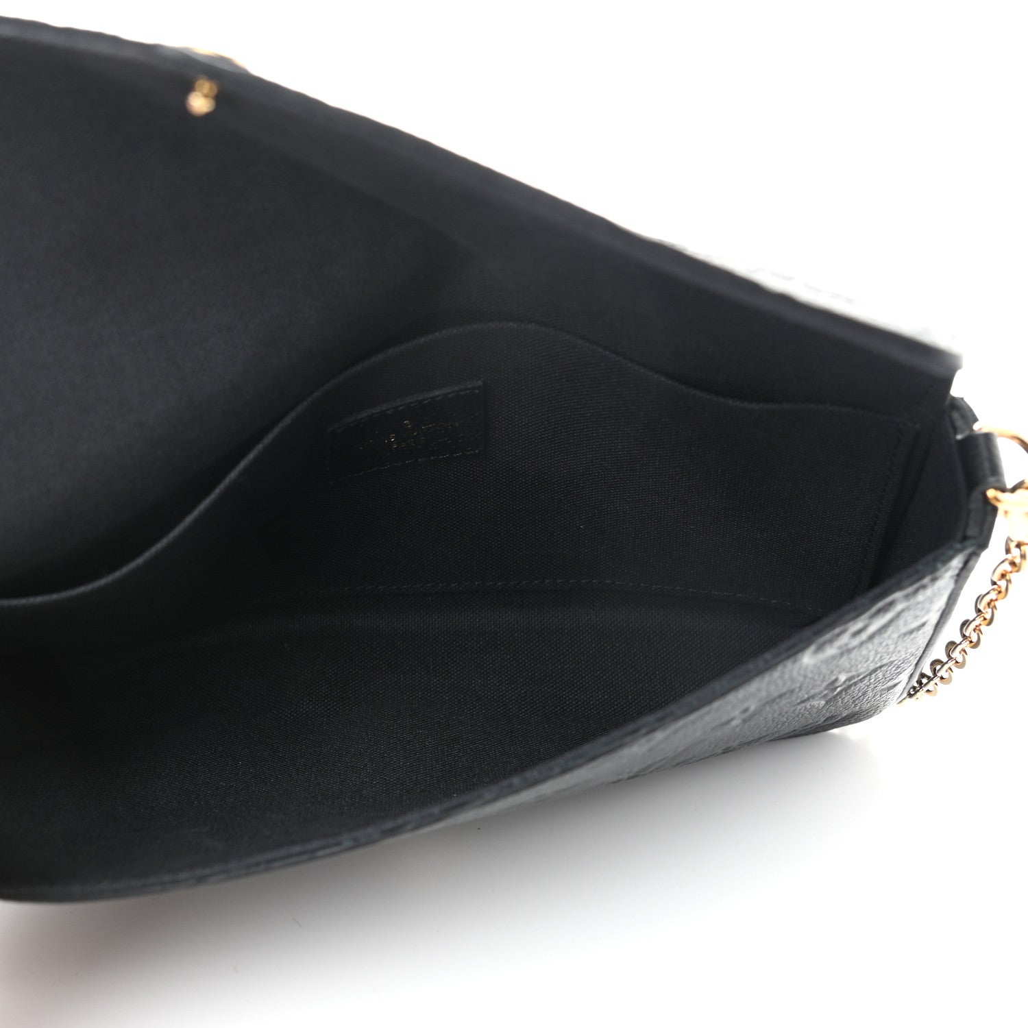 Louis Vuitton Empreinte Pochette Felicie Chain Wallet Black 6 of 11