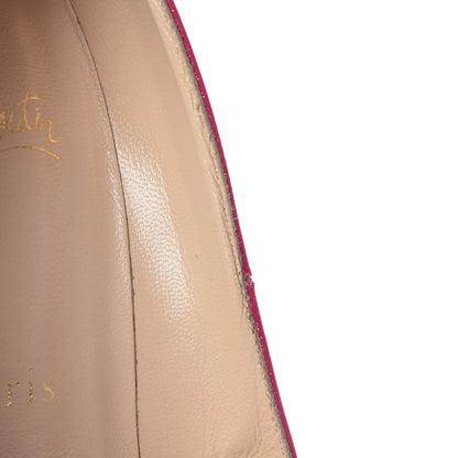 Christian Louboutin Patent Glitter 100 Pumps 37 Pink 9 of 11