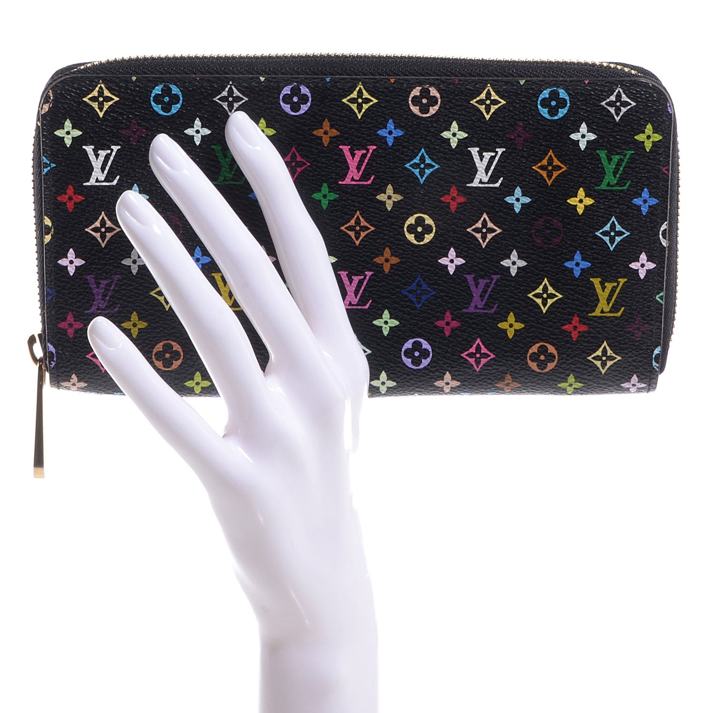 Monogram Multicolor Zippy Wallet Black Grenade