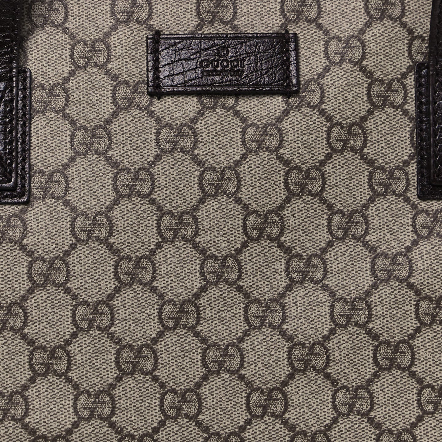 GG Supreme Monogram Small Joy Tote Dark Brown