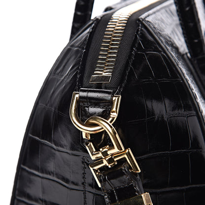 Givenchy Calfskin Crocodile Embossed Small Antigona Black 12 of 13