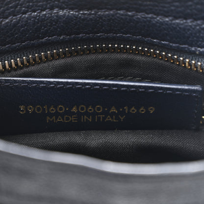 Balenciaga Chevre Gold Metallic Edge Hardware Mini City  Bleu Nuit Dark Sea 8 of 11