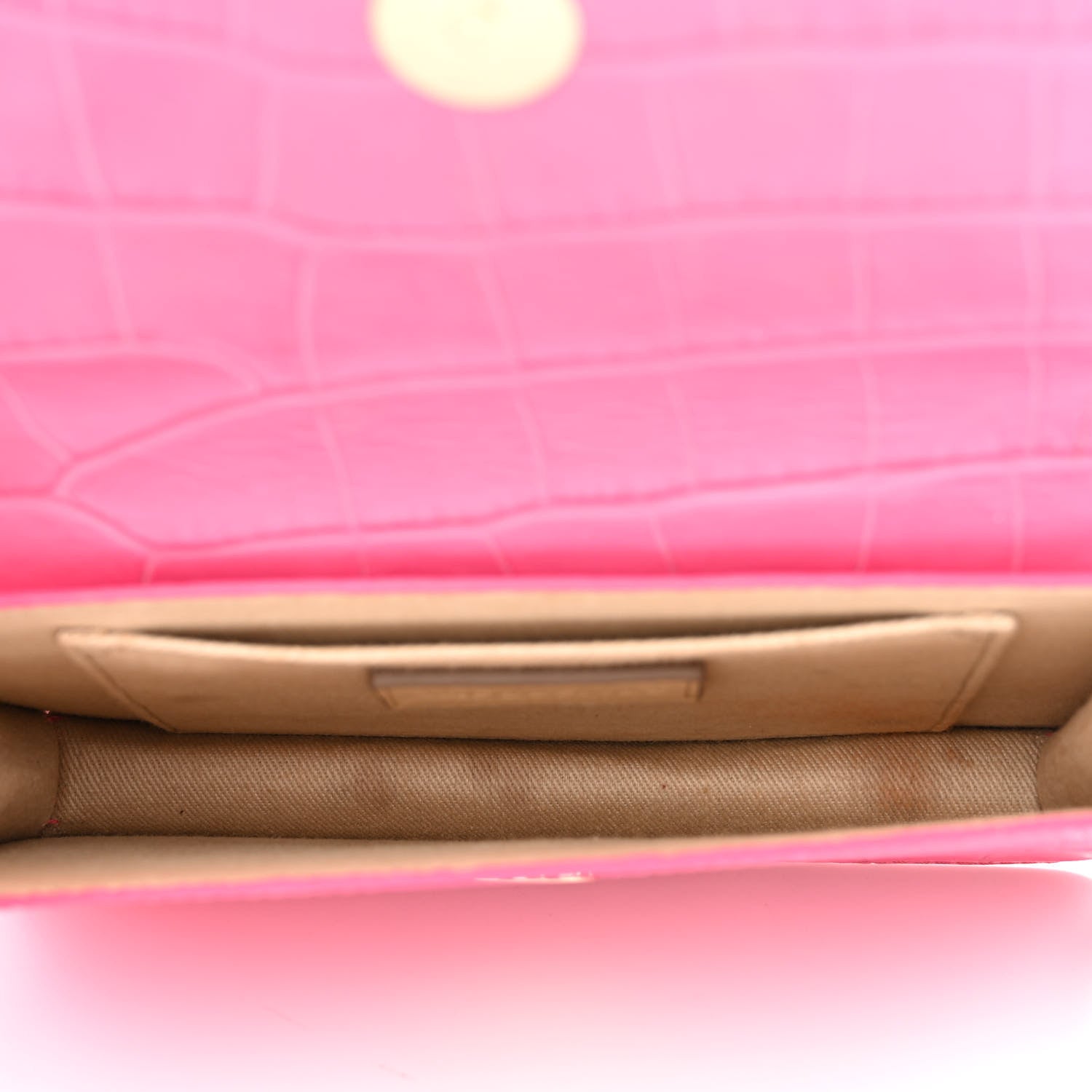 Jacquemus Calfskin Crocodile Embossed Le Riviera Pink 5 of 10