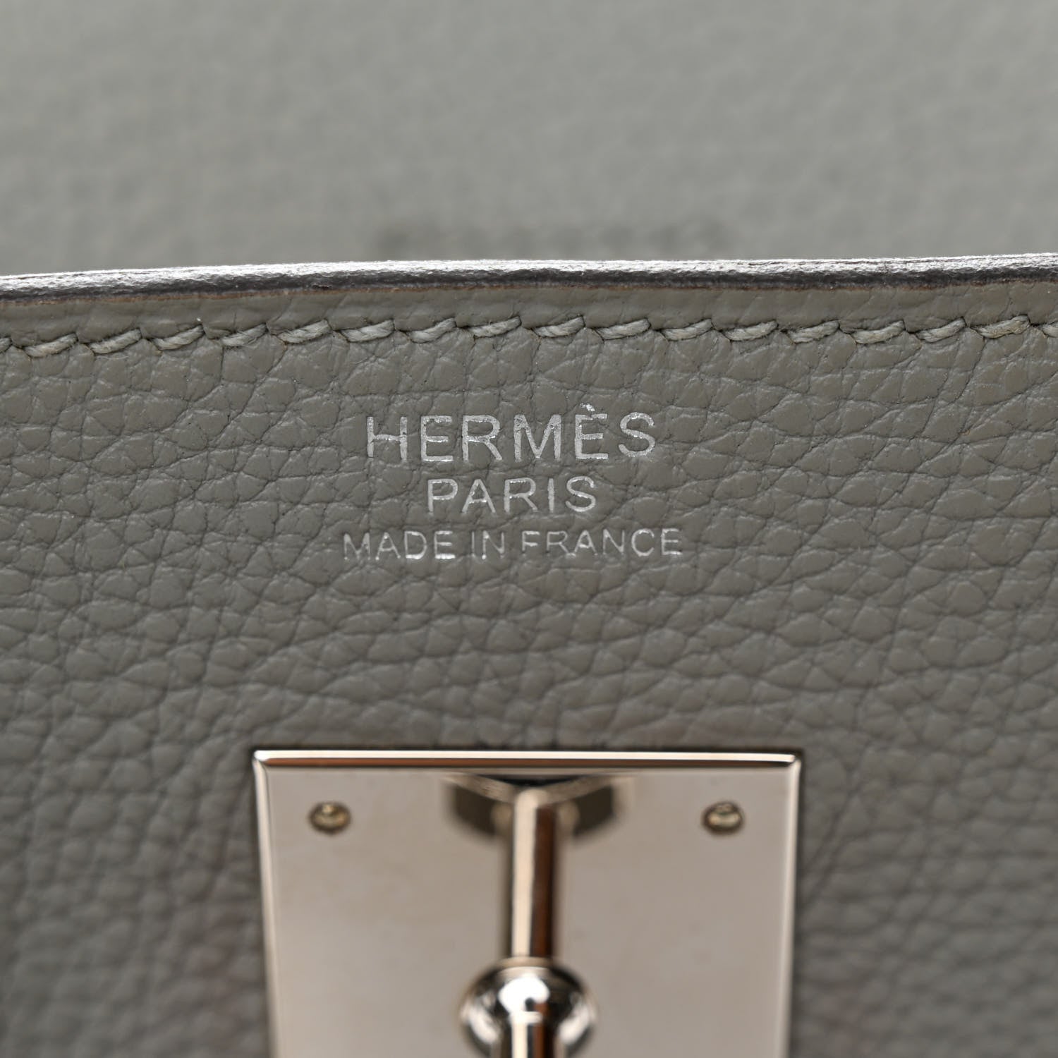 Hermes Togo BIRKIN 30 Gris Mouette 6 of 13