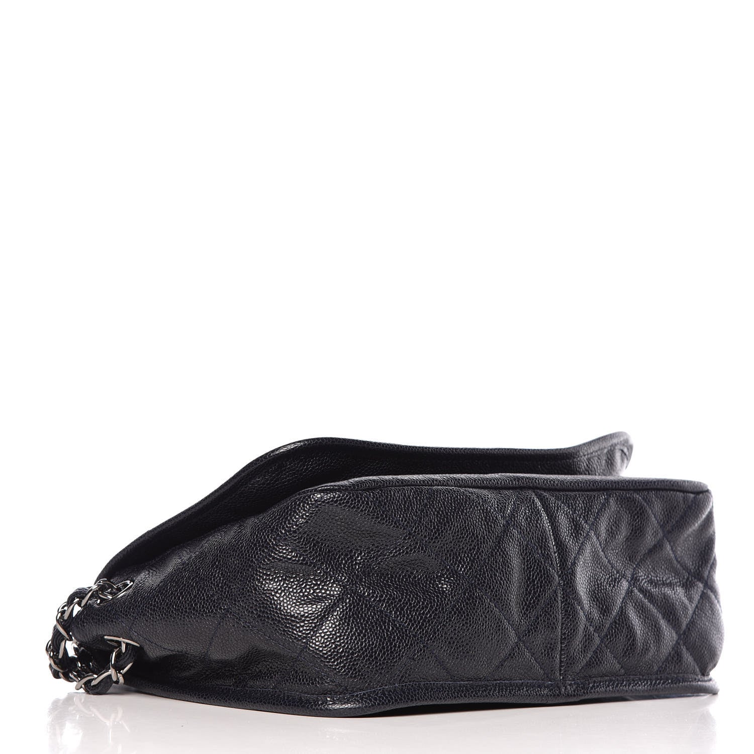 Chanel Grained Calfskin Medium Natural Beauty Messenger Navy Blue 4 of 9