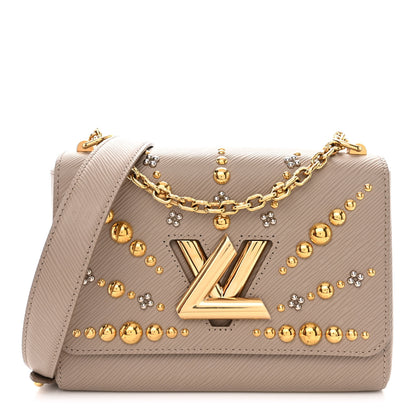 Louis Vuitton Epi Studded Sol Twist Shoulder Bag MM Galet 1 of 11