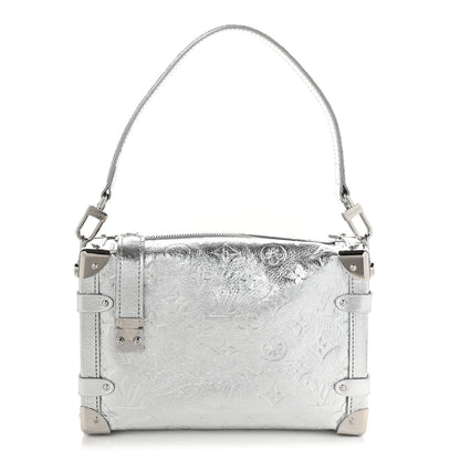 Louis Vuitton Calfskin Monogram Miroir LV Ski Side Trunk MM Silver 1 of 9